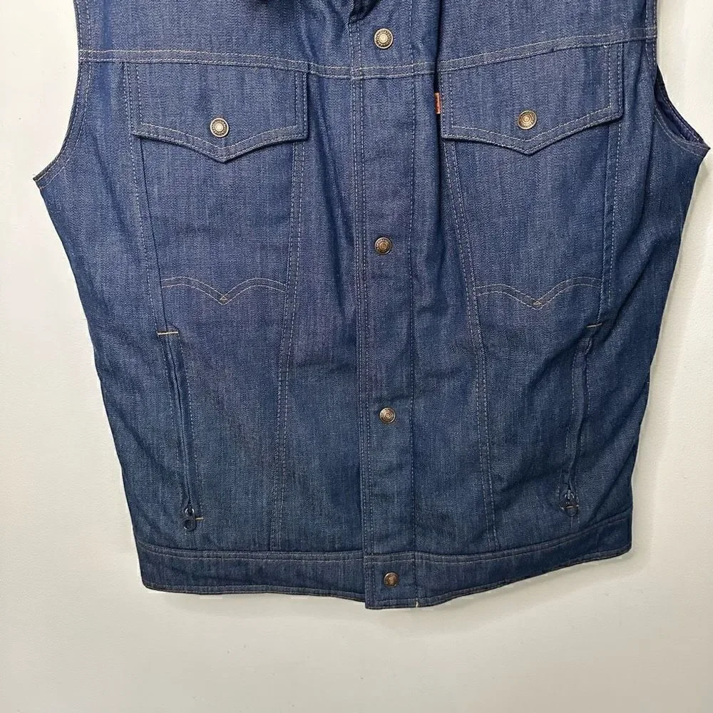 Levi’s Ski Levi’s Vintage 1970s Orange Tab Denim Goose Down Filled Zip Closure V
